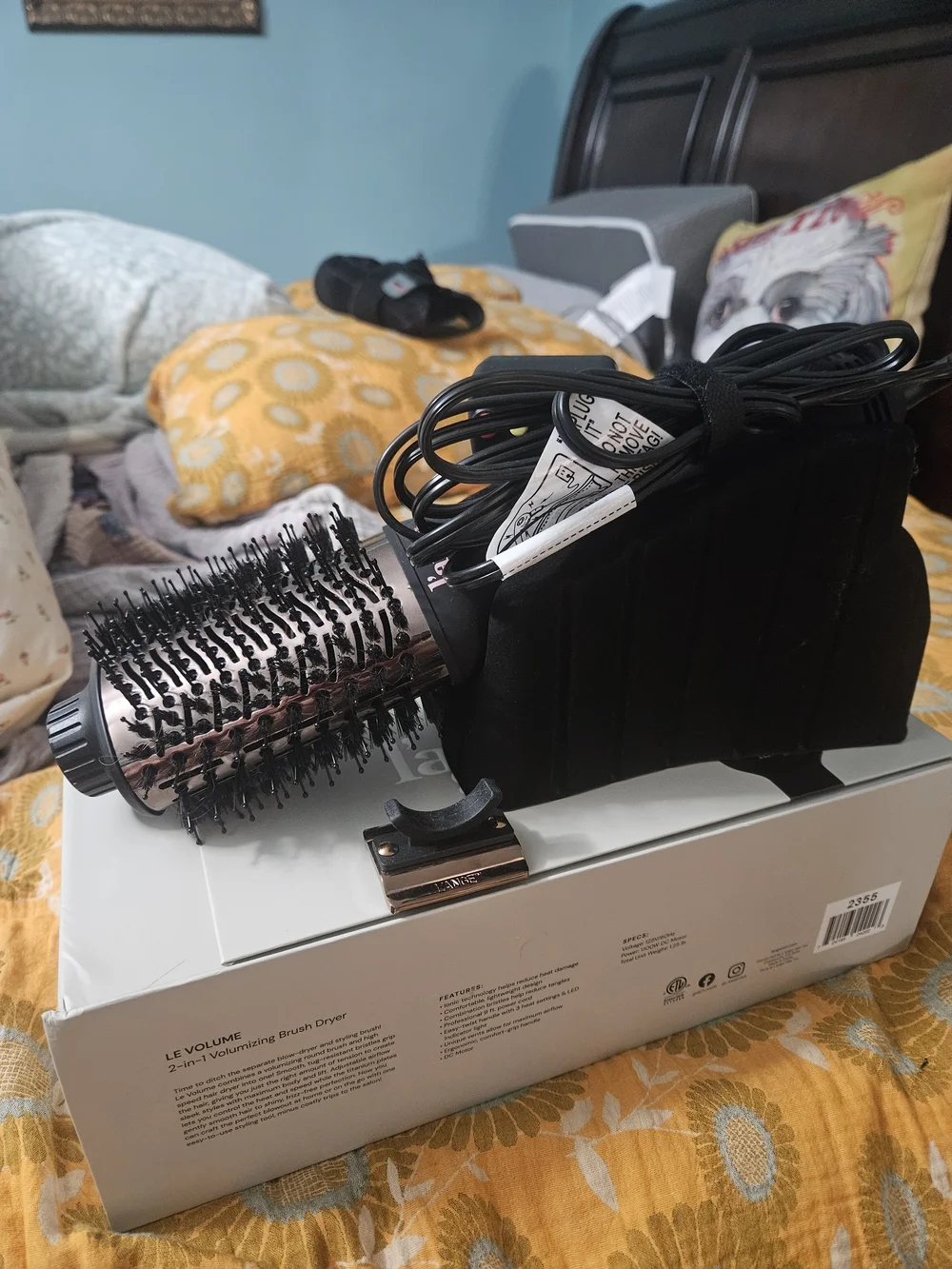 Lange Le Volume 2-in-1 Volumizing Brush Dryer - White and Gray